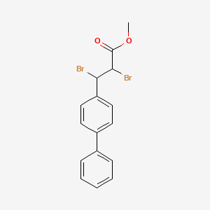 molecular formula C16H14Br2O2 B1615434 Methyl 2,3-dibromo-3-(4-phenylphenyl)propanoate CAS No. 23230-37-7