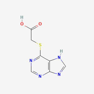 B1615436 (9H-Purin-6-ylsulfanyl)-acetic acid CAS No. 608-09-3