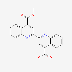 molecular formula C22H16N2O4 B1615450 Dimethyl 2,2'-biquinoline-4,4'-dicarboxylate CAS No. 910-78-1