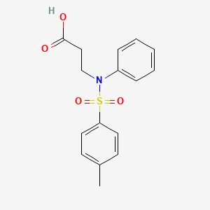 molecular formula C16H17NO4S B1615454 3-(((4-Methylphenyl)sulfonyl)anilino)propanoic acid CAS No. 65148-06-3