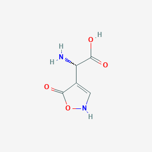 B161546 (S)-2-amino-2-(5-oxo-2,5-dihydroisoxazol-4-yl)acetic acid CAS No. 130620-57-4