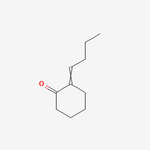 molecular formula C10H16O B1615474 2-Butylidene-1-cyclohexanone CAS No. 7153-14-2