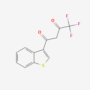 molecular formula C12H7F3O2S B1615478 3-Thianaphthenoyltrifluoroacetone CAS No. 392-29-0