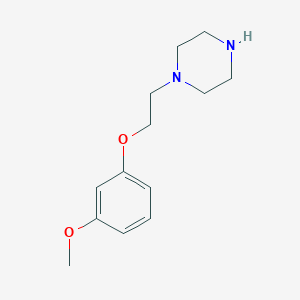 molecular formula C13H20N2O2 B1615491 1-[2-(3-Methoxyphenoxy)ethyl]piperazine CAS No. 148315-69-9