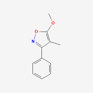 molecular formula C11H11NO2 B1615505 5-Methoxy-4-methyl-3-phenylisoxazole CAS No. 25632-75-1