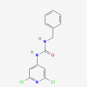 molecular formula C13H11Cl2N3O B1615507 1-Benzyl-3-(2,6-dichloropyridin-4-yl)urea CAS No. 287928-12-5