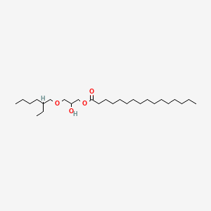 molecular formula C27H54O4 B1615525 3-[(2-Ethylhexyl)oxy]-2-hydroxypropyl palmitate CAS No. 53890-13-4