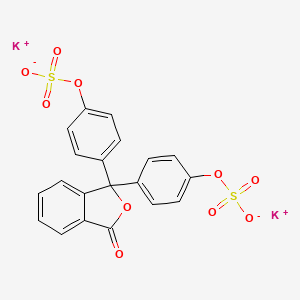 molecular formula C20H12K2O10S2 B1615528 1(3H)-Isobenzofuranone, 3,3-bis(4-(sulfooxy)phenyl)-, dipotassium salt CAS No. 52322-16-4