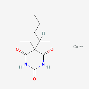 molecular formula C11H18CaN2O3+2 B1615531 Pentobarbital calcium CAS No. 7563-42-0
