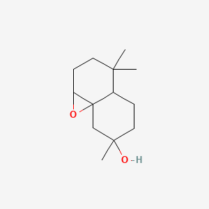 molecular formula C13H22O2 B1615535 3H-Naphth[1,8a-b]oxiren-7-ol, octahydro-4,4,7-trimethyl- CAS No. 68845-01-2