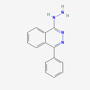 molecular formula C14H12N4 B1615538 1-Hydrazinyl-4-phenylphthalazine CAS No. 86427-78-3