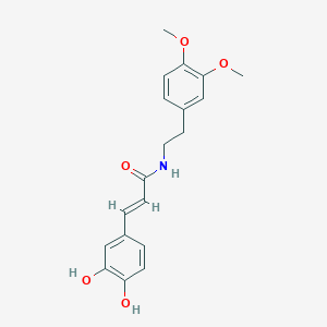 B161555 (E)-3-(3,4-dihydroxyphenyl)-N-[2-(3,4-dimethoxyphenyl)ethyl]prop-2-enamide CAS No. 136944-24-6