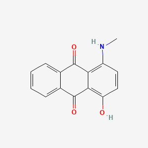 molecular formula C15H11NO3 B1615553 9,10-Anthracenedione, 1-hydroxy-4-(methylamino)- CAS No. 6373-16-6
