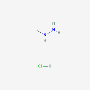 molecular formula CH7ClN2 B1615554 Methylhydrazine hydrochloride CAS No. 7339-53-9