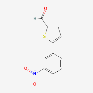 molecular formula C11H7NO3S B1615575 5-(3-Nitrophenyl)thiophene-2-carbaldehyde CAS No. 38401-73-9