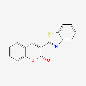 molecular formula C16H9NO2S B1615577 3-(2-Benzothiazolyl)coumarin CAS No. 1032-98-0