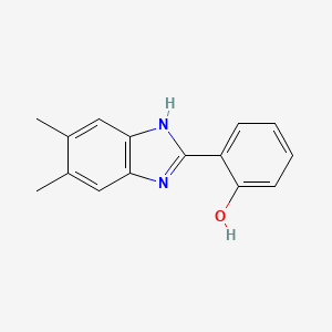 molecular formula C15H14N2O B1615589 2-(5,6-Dimethyl-2-Benzimidazolyl)Phenol CAS No. 6628-94-0