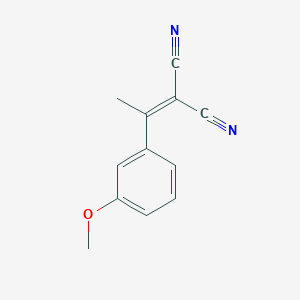 molecular formula C12H10N2O B1615590 [1-(3-Methoxyphenyl)ethylidene]propanedinitrile CAS No. 86604-43-5