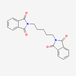 molecular formula C21H18N2O4 B1615597 2-[5-(1,3-Dioxoisoindol-2-yl)pentyl]isoindole-1,3-dione CAS No. 982-50-3