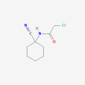 molecular formula C9H13ClN2O B1615607 2-chloro-N-(1-cyanocyclohexyl)acetamide CAS No. 78734-78-8