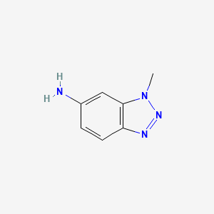 molecular formula C7H8N4 B1615619 6-Amino-1-methyl-1H-benzotriazole CAS No. 26861-23-4