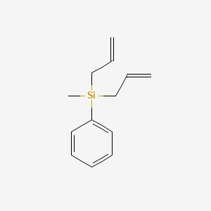 molecular formula C13H18Si B1615621 Diallyl(methyl)(phenyl)silane CAS No. 2633-60-5