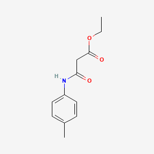 molecular formula C12H15NO3 B1615630 丙酸，3-((4-甲苯基)氨基)-3-氧代-，乙酯 CAS No. 72324-44-8