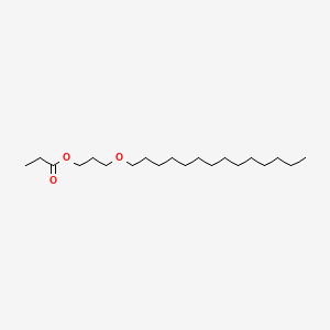 molecular formula C20H40O3 B1615631 3-Tetradecoxypropyl propanoate CAS No. 74775-06-7