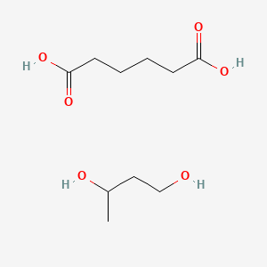 molecular formula C10H20O6 B1615635 Hexanedioic acid, polymer with 1,3-butanediol CAS No. 24937-93-7