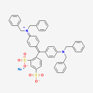 Sodium 4-{[4-(dibenzylamino)phenyl][4-(dibenzyliminio)cyclohexa-2,5-dien-1-ylidene]methyl}benzene-1,3-disulfonate