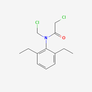 molecular formula C13H17Cl2NO B1615639 2-Chloro-N-(chloromethyl)-N-(2,6-diethylphenyl)acetamide CAS No. 40164-69-0