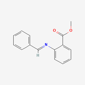 molecular formula C15H13NO2 B1615643 Methyl 2-[(phenylmethylene)amino]benzoate CAS No. 37837-44-8