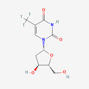 molecular formula C10H14N2O5 B1615645 Thymidine-alpha,alpha,alpha-t3 CAS No. 52497-68-4