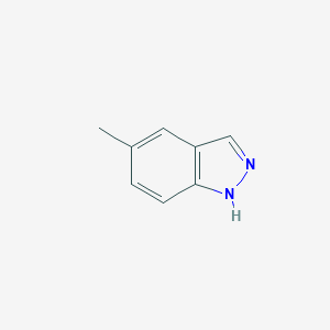 molecular formula C8H8N2 B161565 5-甲基-1H-吲唑 CAS No. 1776-37-0