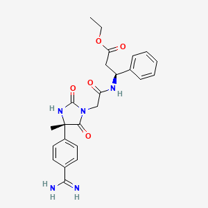 molecular formula C24H27N5O5 B1615651 Carafiban CAS No. 177563-40-5