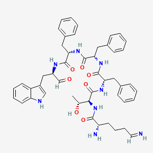 molecular formula C48H56N8O7 B1615652 Cyclo(phenylalanyl-phenylalanyl-tryptophyl-lysyl-threonyl-phenylalanyl) CAS No. 72127-61-8