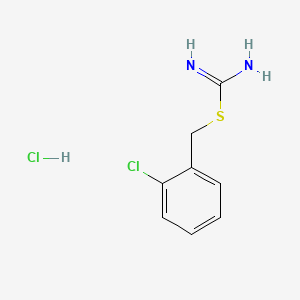 molecular formula C8H10Cl2N2S B1615656 2-(2-クロロベンジル)-2-チオプセウド尿素塩酸塩 CAS No. 3778-85-6