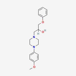 molecular formula C20H26N2O3 B1615658 1-[4-(4-Methoxyphenyl)piperazin-1-yl]-3-phenoxypropan-2-ol CAS No. 2725-15-7