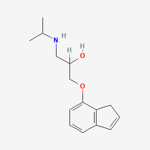 molecular formula C15H21NO2 B1615660 7-(2-Hydroxy-3-isopropylaminopropoxy)indene CAS No. 30190-86-4