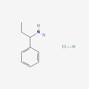 molecular formula C9H14ClN B1615672 1-Phenyl-1-propanamine hydrochloride CAS No. 24301-86-8