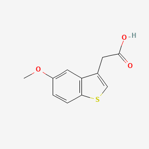 molecular formula C11H10O3S B1615675 BENZO(b)THIOPHENE-3-ACETIC ACID, 5-METHOXY- CAS No. 30129-68-1