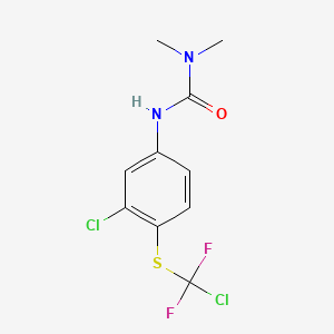 molecular formula C10H10Cl2F2N2OS B1615681 3-(3-Chloro-4-(chlorodifluoromethyl)thiophenyl)-1,1-dimethylurea CAS No. 33439-45-1