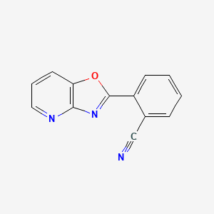 molecular formula C13H7N3O B1615686 2-(Oxazolo[4,5-b]pyridin-2-yl)benzonitrile CAS No. 52334-40-4