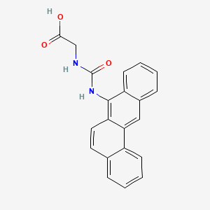 molecular formula C21H16N2O3 B1615693 GLYCINE, N-(BENZ(a)ANTHRACEN-7-YLCARBAMOYL)- CAS No. 63018-50-8