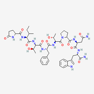 molecular formula C48H65N11O12 B1615709 Gltptpat amide CAS No. 93240-39-2