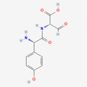 molecular formula C11H12N2O5 B1615711 N-(2-(4-Hydroxyphenyl)glycyl)-3-oxoalanine CAS No. 81040-68-8