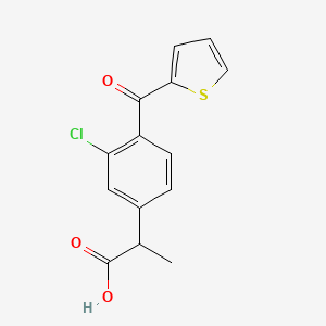 molecular formula C14H11ClO3S B1615733 Cliprofen CAS No. 51022-75-4