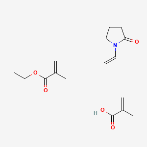 molecular formula C16H25NO5 B1615738 2-Propenoic acid, 2-methyl-, polymer with 1-ethenyl-2-pyrrolidinone and ethyl 2-methyl-2-propenoate CAS No. 26589-26-4