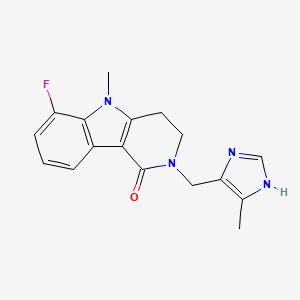 molecular formula C17H17FN4O B1615755 Lurosetron CAS No. 128486-54-4