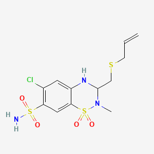 molecular formula C12H16ClN3O4S3 B1615768 Methalthiazide CAS No. 5611-64-3